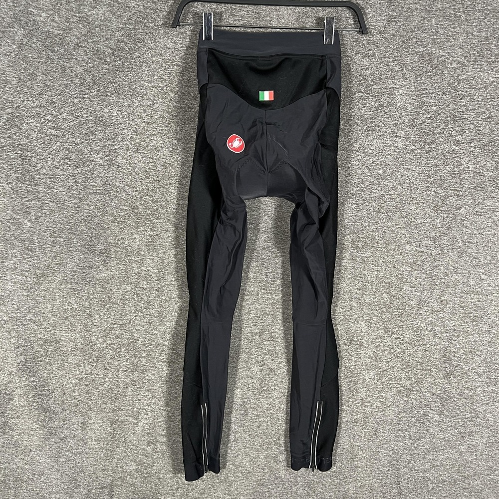 Castelli Thermal Cycling Leggings Mens Medium Black Padded Winter Bike Pants - Picture 7 of 9